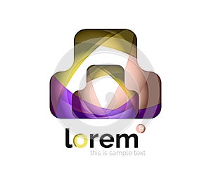 Logo, abstract geometric icon