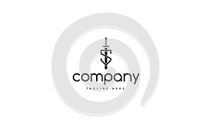 S letter Shield vector logo image