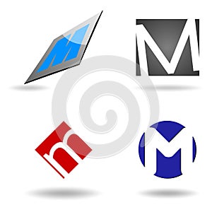 Logo abstract initial M