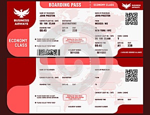 Logo Airlines & Blank Boarding pass