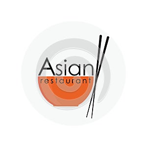 Logo for Asian restaurant design for restaurants and cafes.