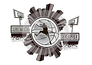 Logo basketball league