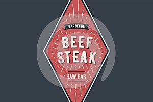 Logo BBQ Beef Steak