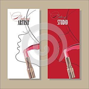 Logo for beauty salon, face and skin care product, cosmetics,
