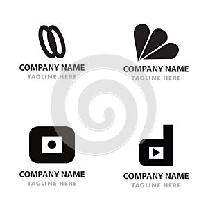 logo bundle coorporate awesome modern concept