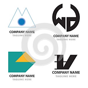 logo bundle coorporate awesome modern concept