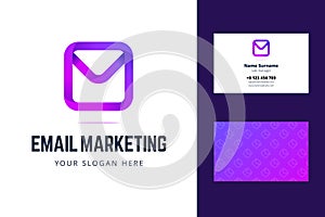 Logo and business card template for email marketing.