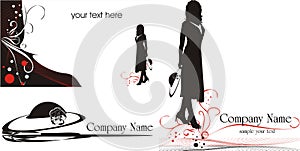 Logo for business cards. Fashion style