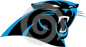 Logo of the Carolina Panthers Football Club. USA.