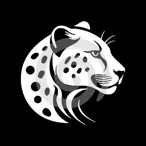 Logo Cheetah Black and white