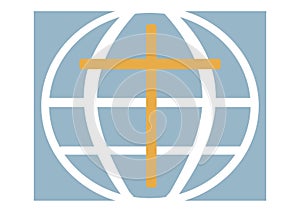Logo of a Christian church, the planet