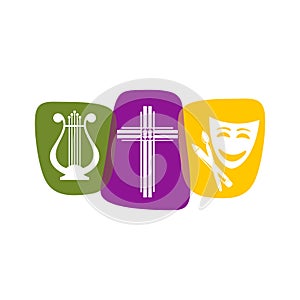 Logo of the Christian creative team performing theatrical productions, poems, musicals.