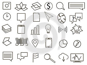 Logo collection black and white