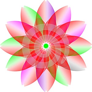 Logo colourfull design, transparency flower. colourfull blossom flower.