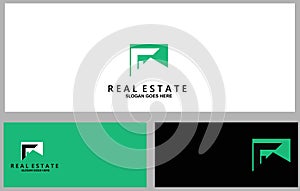 Logo Concept Design. Real Estate Home Symbol Graphic Template Element