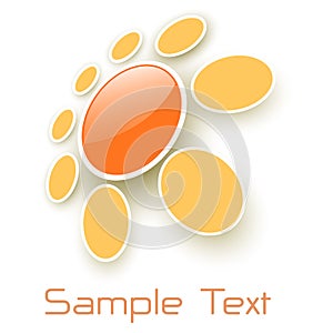 Logo 3D sunny flower