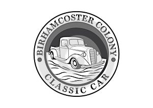 Logo design with classic car themes