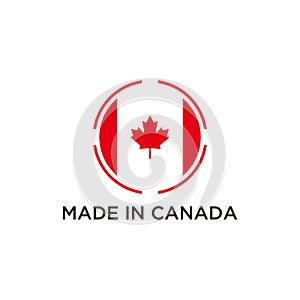 Logo design concept made in canada