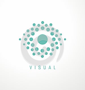 Logo design concept for optician