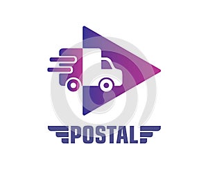 Postal Service Company Logo Design Concept