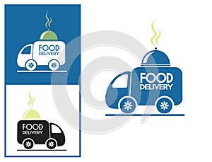 Logo design element Food delivery service