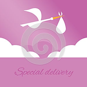 Logo design element Special delivey