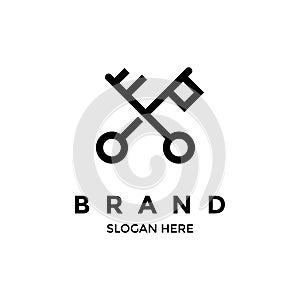 Logo design of F and P letter in vector format file