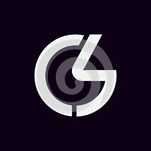 letter Cs or Sc circle shape unique royalty logo