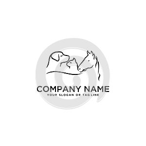 Logo design Horse Dog Cat vector