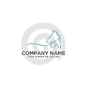 Logo design Horse Dog Cat vector