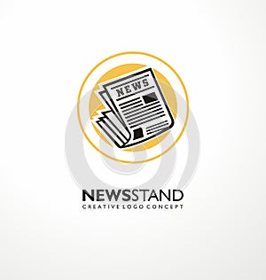 Logo design idea for newsstand business photo