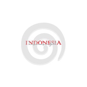 Logo Design for Indonesia with English and Arabic words in one design