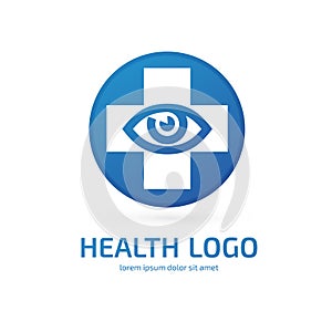 Logo design ophthalmologist vector template.