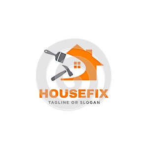 Logo design related to house repair, remodeling or painting