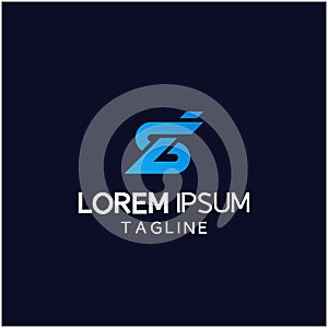 Logo design1 simple letter S and B