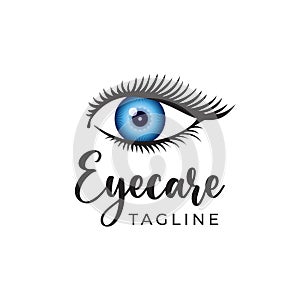 Eye Care, Beauty Shop, and Optician Vector Design Logo Template
