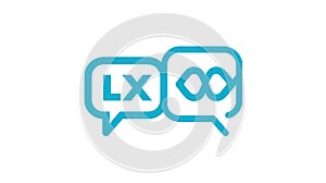 LX Infinity Symbol Chat Bubbles