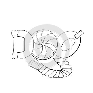 Logo of dog toy elements