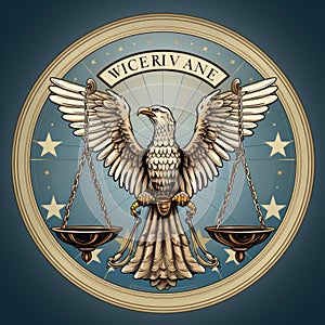 Logo with an eagle