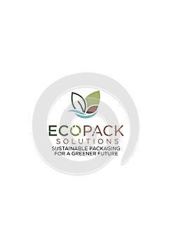 Logo for EcoPack Solutions featuring a