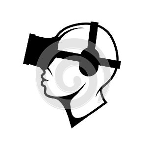 Logo or emblem for virtual reality.