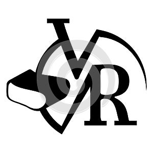 Logo or emblem for virtual reality.