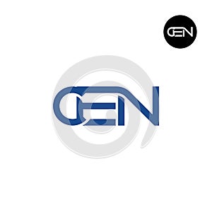 Letter CEN Monogram Logo Design