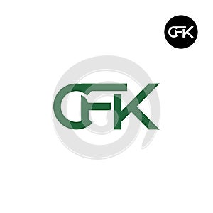 Letter CFK Monogram Logo Design