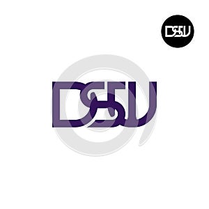 Letter DSW Monogram Logo Design