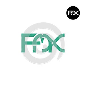 Letter FMX Monogram Logo Design photo