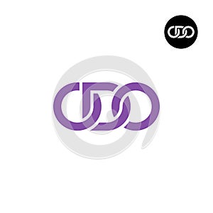 Letter ODO Monogram Logo Design photo