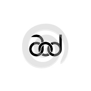 Linked Letters AOD monogram logo design