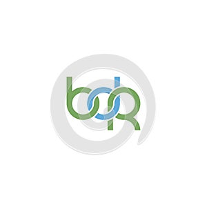 Linked Letters BDR monogram logo design