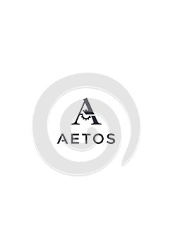 Logo featuring a stylized letter 